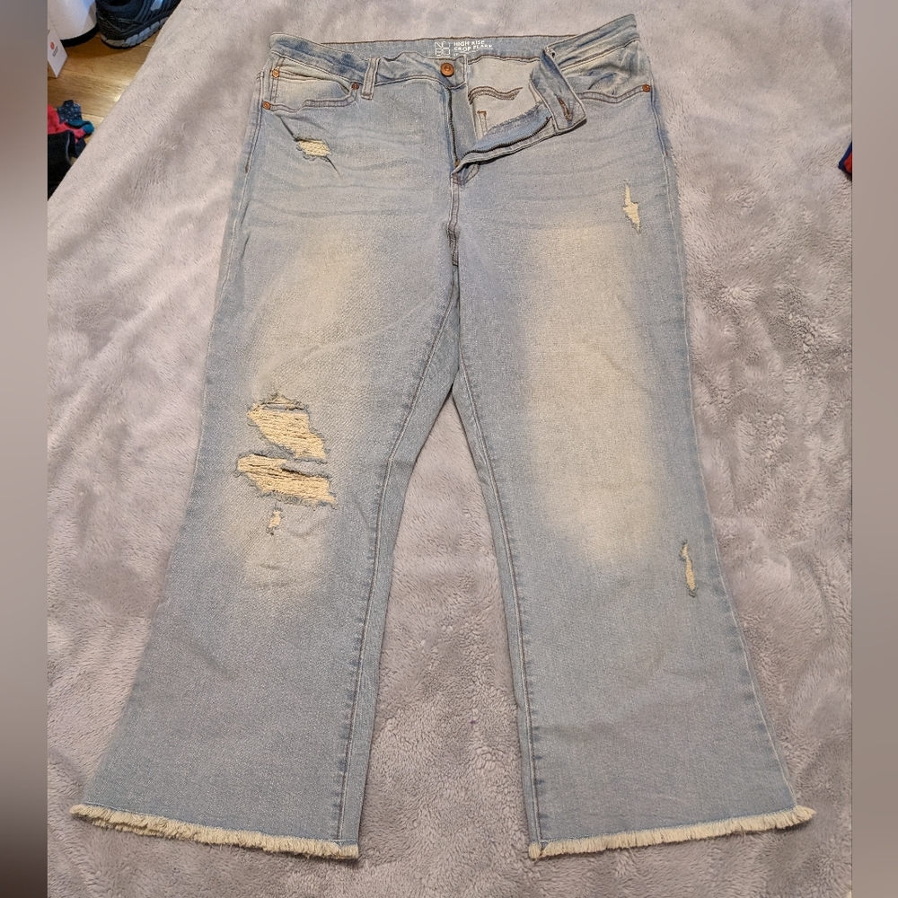 Denim capris